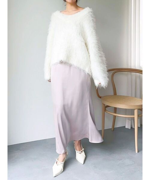 dazzlin（ダズリン）の「サテンナロースリットスカート（スカート・レディース・チャコールグレー/ピンク/その他1・SMALL/MEDIUM）」の21枚目の写真