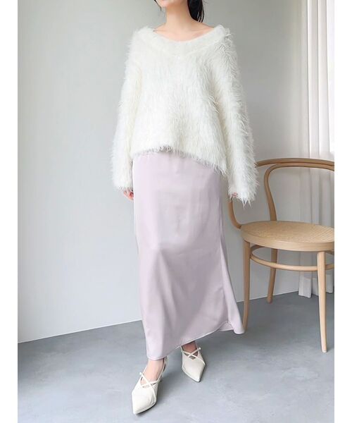 dazzlin（ダズリン）の「サテンナロースリットスカート（スカート・レディース・チャコールグレー/ピンク/その他1・SMALL/MEDIUM）」の22枚目の写真