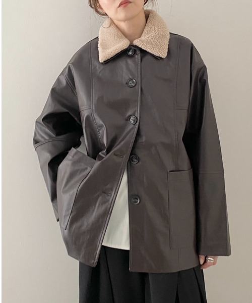 【KEMPEL】レザー カバーオール ケンペル 本革 アウター ジャケット カバーオール