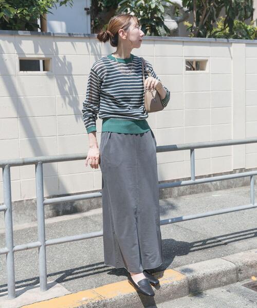 セール】ピグメントスウェットロングスカート（スカート）｜ITEMS