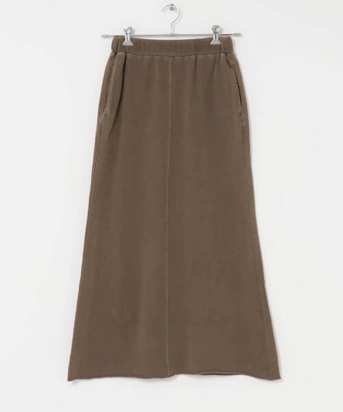 ITEMS URBANRESEARCH（アイテムズ アーバンリサーチ）の「ピグメントスウェットロングスカート（スカート・レディース・ブラック/ブラウン・FREE）」の12枚目の写真