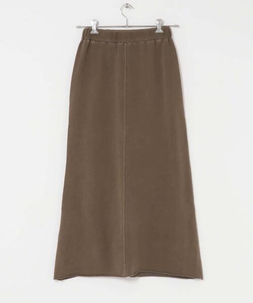ITEMS URBANRESEARCH（アイテムズ アーバンリサーチ）の「ピグメントスウェットロングスカート（スカート・レディース・ブラック/ブラウン・FREE）」の16枚目の写真