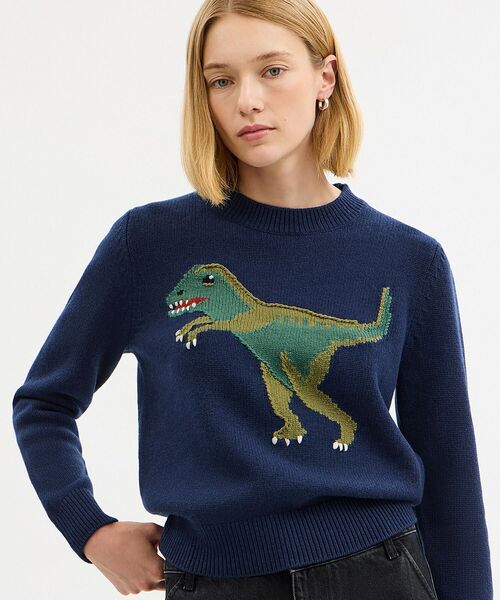 COACH クルーネック ボウ セーター・リサイクル ウール COACH クルーネック ボウ セーター・リサイクル ウール 公式