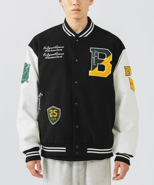 BEAMS HEART（ビームスハート）の「【完売間近】バーシティー ジャケット/Varsity Jacket（ビッグシルエット・ストリート）（ブルゾン・メンズ・ネイビー/ブラック・SMALL/MEDIUM/LARGE）」の7枚目の写真