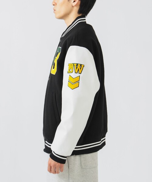 BEAMS HEART（ビームスハート）の「【完売間近】バーシティー ジャケット/Varsity Jacket（ビッグシルエット・ストリート）（ブルゾン・メンズ・ネイビー/ブラック・SMALL/MEDIUM/LARGE）」の8枚目の写真