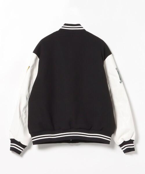 BEAMS HEART（ビームスハート）の「【完売間近】バーシティー ジャケット/Varsity Jacket（ビッグシルエット・ストリート）（ブルゾン・メンズ・ネイビー/ブラック・SMALL/MEDIUM/LARGE）」の18枚目の写真