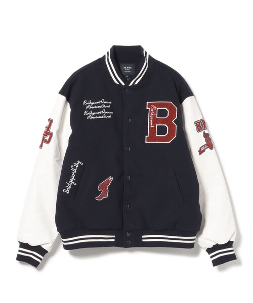 BEAMS HEART（ビームスハート）の「【完売間近】バーシティー ジャケット/Varsity Jacket（ビッグシルエット・ストリート）（ブルゾン・メンズ・ネイビー/ブラック・SMALL/MEDIUM/LARGE）」の20枚目の写真