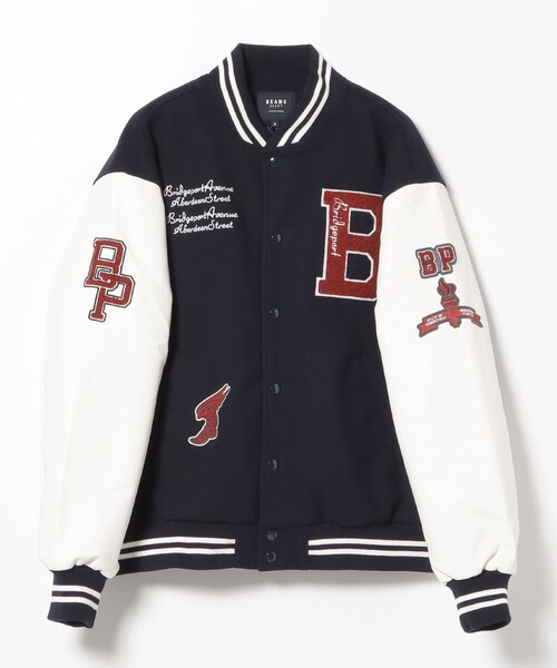 BEAMS HEART（ビームスハート）の「【完売間近】バーシティー ジャケット/Varsity Jacket（ビッグシルエット・ストリート）（ブルゾン・メンズ・ネイビー/ブラック・SMALL/MEDIUM/LARGE）」の21枚目の写真
