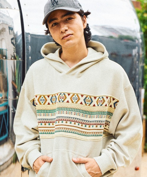 アンドワン　パーカー SHIFFON｜1PIU1UGUALE3 RELAX ワイドスピンドルロゴスウェットパーカー