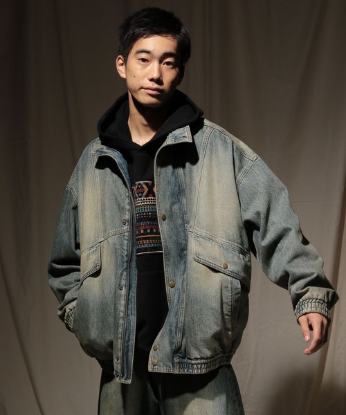 niko and...（ニコアンド）の「パネル切り替えパーカー（パーカー・メンズ・ブラック/アイボリー・LARGE/MEDIUM）」の7枚目の写真