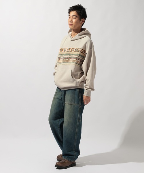 niko and...（ニコアンド）の「パネル切り替えパーカー（パーカー・メンズ・ブラック/アイボリー・LARGE/MEDIUM）」の18枚目の写真