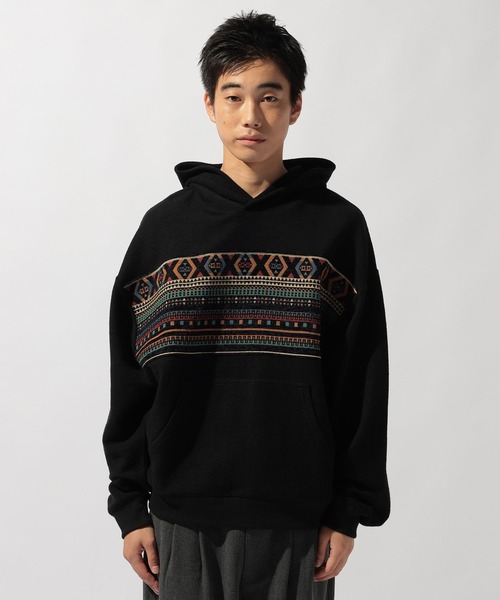 セール】パネル切り替えパーカー（パーカー）｜niko and