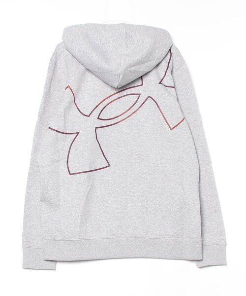 UNDER ARMOUR（アンダーアーマー）の「【別注】アンダーアーマー  UAライバルフリース フーディー 限定コラボ（パーカー・メンズ・グレー/カーキ/ブラック・S/M/L/LL/3L）」の4枚目の写真