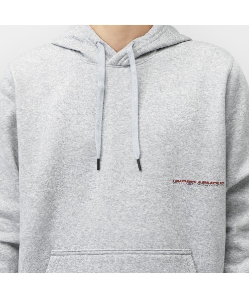 UNDER ARMOUR（アンダーアーマー）の「【別注】アンダーアーマー  UAライバルフリース フーディー 限定コラボ（パーカー・メンズ・グレー/カーキ/ブラック・S/M/L/LL/3L）」の6枚目の写真