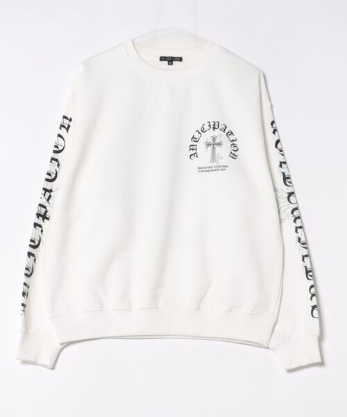 ８(eight)（エイト）の「ロゴプリントトレーナー（スウェット・メンズ・ブラック/ホワイト/ブラック系その他・MEDIUM/LARGE）」の2枚目の写真