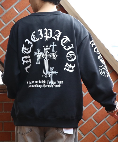 ８(eight)（エイト）の「ロゴプリントトレーナー（スウェット・メンズ・ブラック/ホワイト/ブラック系その他・MEDIUM/LARGE）」の8枚目の写真