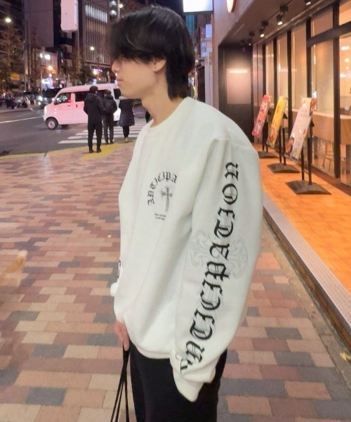 ８(eight)（エイト）の「ロゴプリントトレーナー（スウェット・メンズ・ブラック/ホワイト/ブラック系その他・MEDIUM/LARGE）」の14枚目の写真