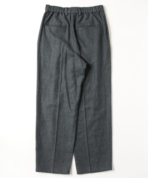 ATON（エイトン）の「【ATON】 LINEN WOOL TWILL LOOSE FIT PANTS（スラックス・メンズ・チェック/チャコールグレー・4）」の3枚目の写真