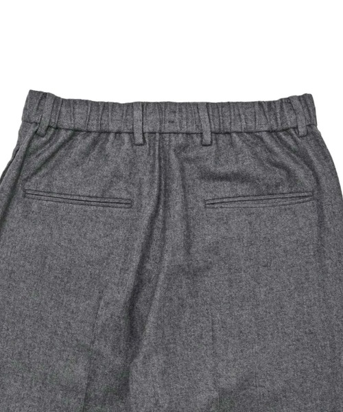 ATON（エイトン）の「【ATON】 LINEN WOOL TWILL LOOSE FIT PANTS（スラックス・メンズ・チェック/チャコールグレー・4）」の8枚目の写真