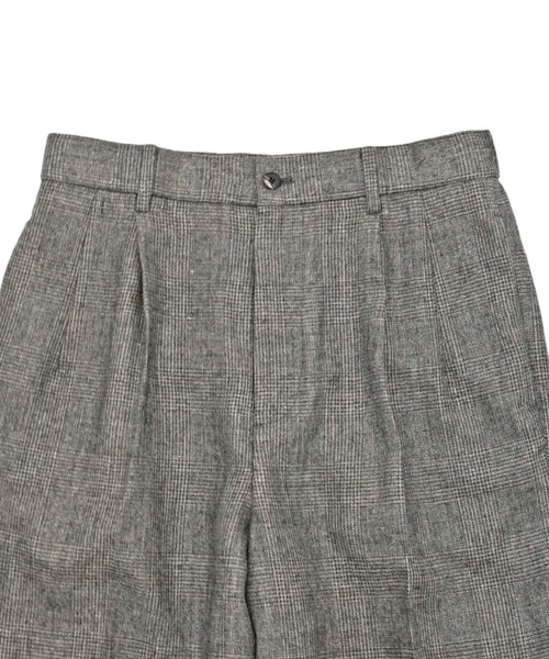 ATON（エイトン）の「【ATON】 LINEN WOOL TWILL LOOSE FIT PANTS（スラックス・メンズ・チェック/チャコールグレー・4）」の12枚目の写真
