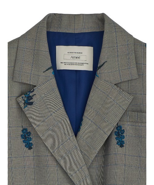 CHECK FLOWER PAPA JACKET（テーラードジャケット）｜Ameri（アメリ