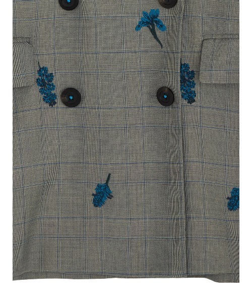 最終2025AW新作AMERI FLOWER PAPA JACKET CHECK FLOWER PAPA JACKET