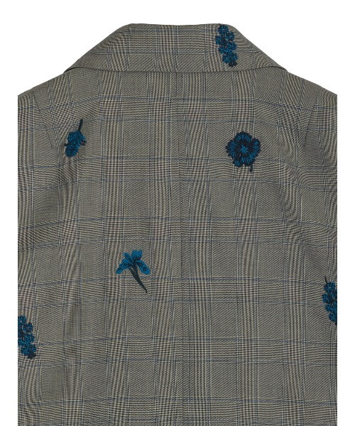 最終2025AW新作AMERI FLOWER PAPA JACKET CHECK FLOWER PAPA JACKET