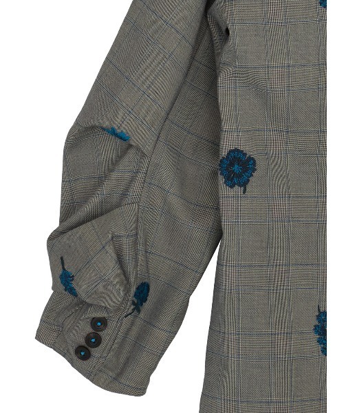 ジャケット・アウター Ameri Vintage CHECK FLOWER PAPA JACKET CHECK FLOWER PAPA JACKET