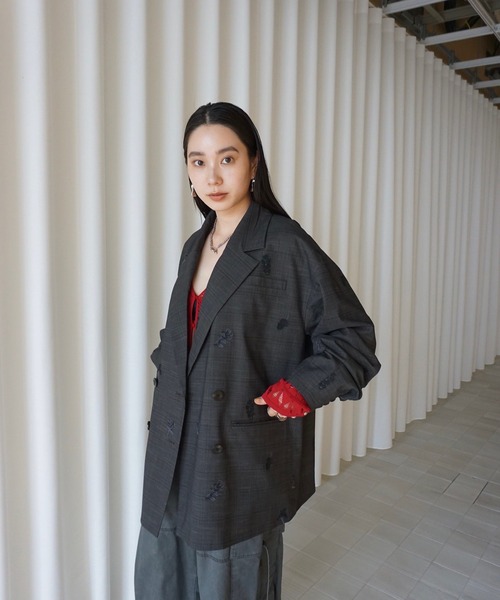 CHECK FLOWER PAPA JACKET（テーラードジャケット）｜Ameri