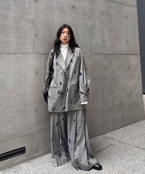 アメリヴィンテージ　CHECK FLOWER PAPA JACKET CHECK FLOWER PAPA JACKET