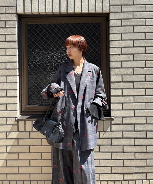 CHECK FLOWER PAPA JACKET（テーラードジャケット）｜Ameri