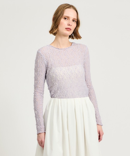 ESTNATION / フラワーコンパクト ロングTシャツ