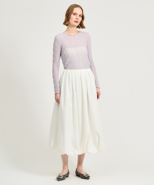 ESTNATION / フラワーコンパクト ロングTシャツ（Tシャツ