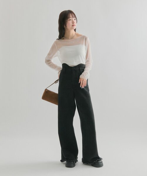 シアースリットチュール トップス（Tシャツ/カットソー）｜mystic