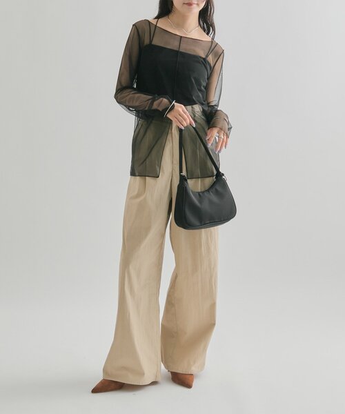 シアースリットチュール トップス（Tシャツ/カットソー