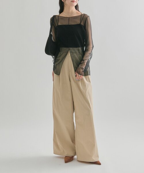 シアースリットチュール トップス（Tシャツ/カットソー）｜mystic