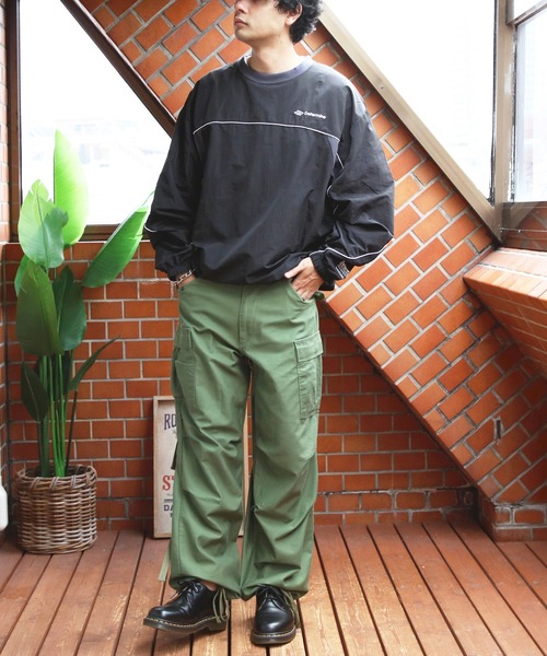 ８(eight)（エイト）の「ナイロンタスラン切替プルオーバー（スウェット・メンズ・ブラック系その他/カーキ系1/ホワイト系その他・MEDIUM/X-LARGE/LARGE）」の8枚目の写真