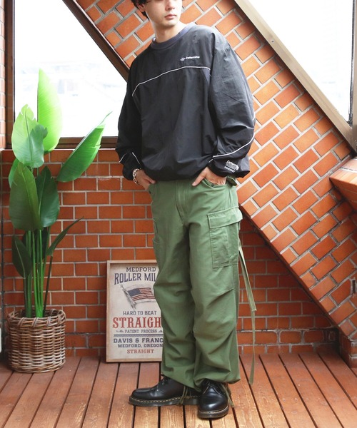 ８(eight)（エイト）の「ナイロンタスラン切替プルオーバー（スウェット・メンズ・ブラック系その他/カーキ系1/ホワイト系その他・MEDIUM/X-LARGE/LARGE）」の9枚目の写真