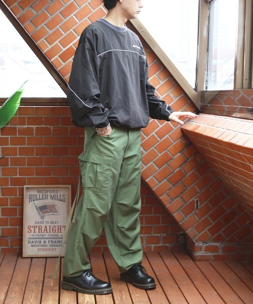 ８(eight)（エイト）の「ナイロンタスラン切替プルオーバー（スウェット・メンズ・ブラック系その他/カーキ系1/ホワイト系その他・MEDIUM/X-LARGE/LARGE）」の11枚目の写真