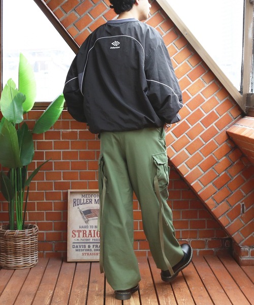 ８(eight)（エイト）の「ナイロンタスラン切替プルオーバー（スウェット・メンズ・ブラック系その他/カーキ系1/ホワイト系その他・MEDIUM/X-LARGE/LARGE）」の13枚目の写真