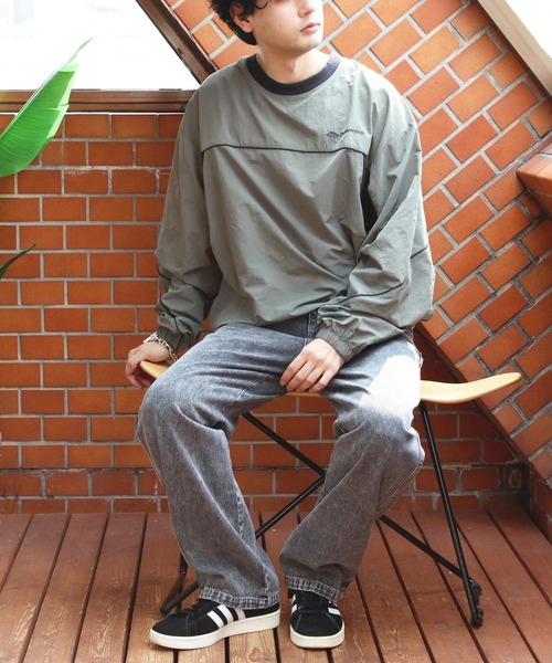 ８(eight)（エイト）の「ナイロンタスラン切替プルオーバー（スウェット・メンズ・ブラック系その他/カーキ系1/ホワイト系その他・MEDIUM/X-LARGE/LARGE）」の19枚目の写真