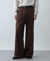 HARE | 【SET UP対応】ポリエステルイージーギャバワイドフレアパンツ(HARE)(スラックス)