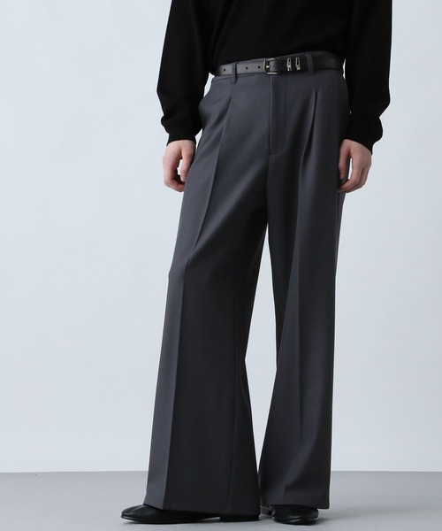 HARE◆スラックスパンツ/S/ポリエステル/BEG