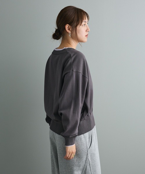 CRAFT STANDARD BOUTIQUE(クラフトスタンダードブティック)の「レイヤード風ニットカーディガン(カーディガン/ボレロ・レディース・ブラウン/ブルーグリーン/グレー・FREE)」の16枚目の写真