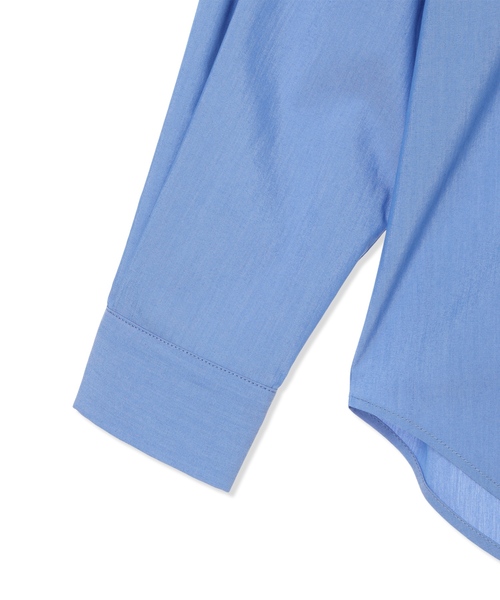 Petit Honfleur(プチオンフルール)の「【レイヤードスタイルに役立つ】レギュラーカラーシャツ【オフィスカジュアルにも◎】【追加生産】(シャツ/ブラウス・レディース・サックスブルー/ネイビー/ホワイト・11号/13号/9号)」の8枚目の写真