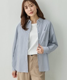 Petit Honfleur（プチオンフルール）の「【レイヤードスタイルに役立つ】レギュラーカラーシャツ【オフィスカジュアルにも◎】【追加生産】（シャツ/ブラウス）」