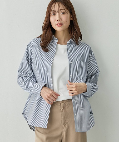 Petit Honfleur(プチオンフルール)の「【レイヤードスタイルに役立つ】レギュラーカラーシャツ【オフィスカジュアルにも◎】【追加生産】(シャツ/ブラウス・レディース・サックスブルー/ネイビー/ホワイト・11号/13号/9号)」の18枚目の写真