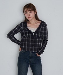 RAY CASSIN | レース切替ロングTシャツ(Tシャツ/カットソー)