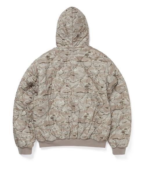 thisisneverthat（ディスイズネバーザット）の「Quilted Hooded Jacket（パーカー・メンズ・オリーブ/ベージュ・L/M/S/XL）」の5枚目の写真