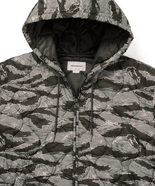 thisisneverthat カモフラージュ パーカー セール】Quilted Hooded Jacket（パーカー）｜thisisneverthat